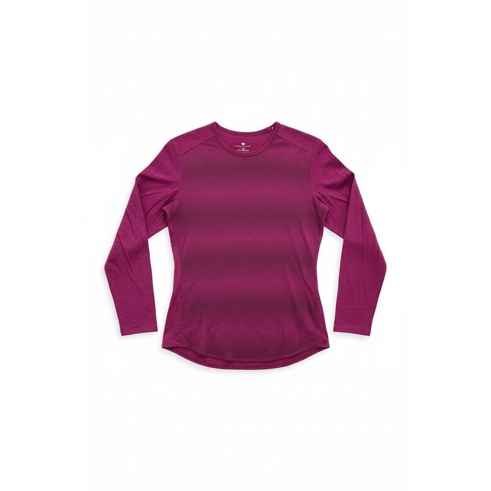 Seg’Ments 100% Merino Wool Women’s Long Sleeve Shirt Size Large Raspberry